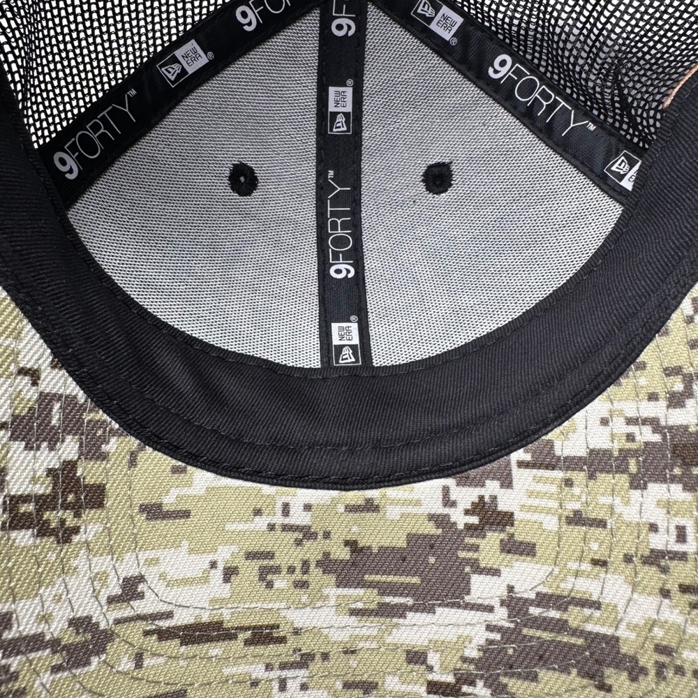 New Era Minnesota Vikings Hat Mens OSFM Black Camo Salute to Service Snapback - Picture 7 of 8